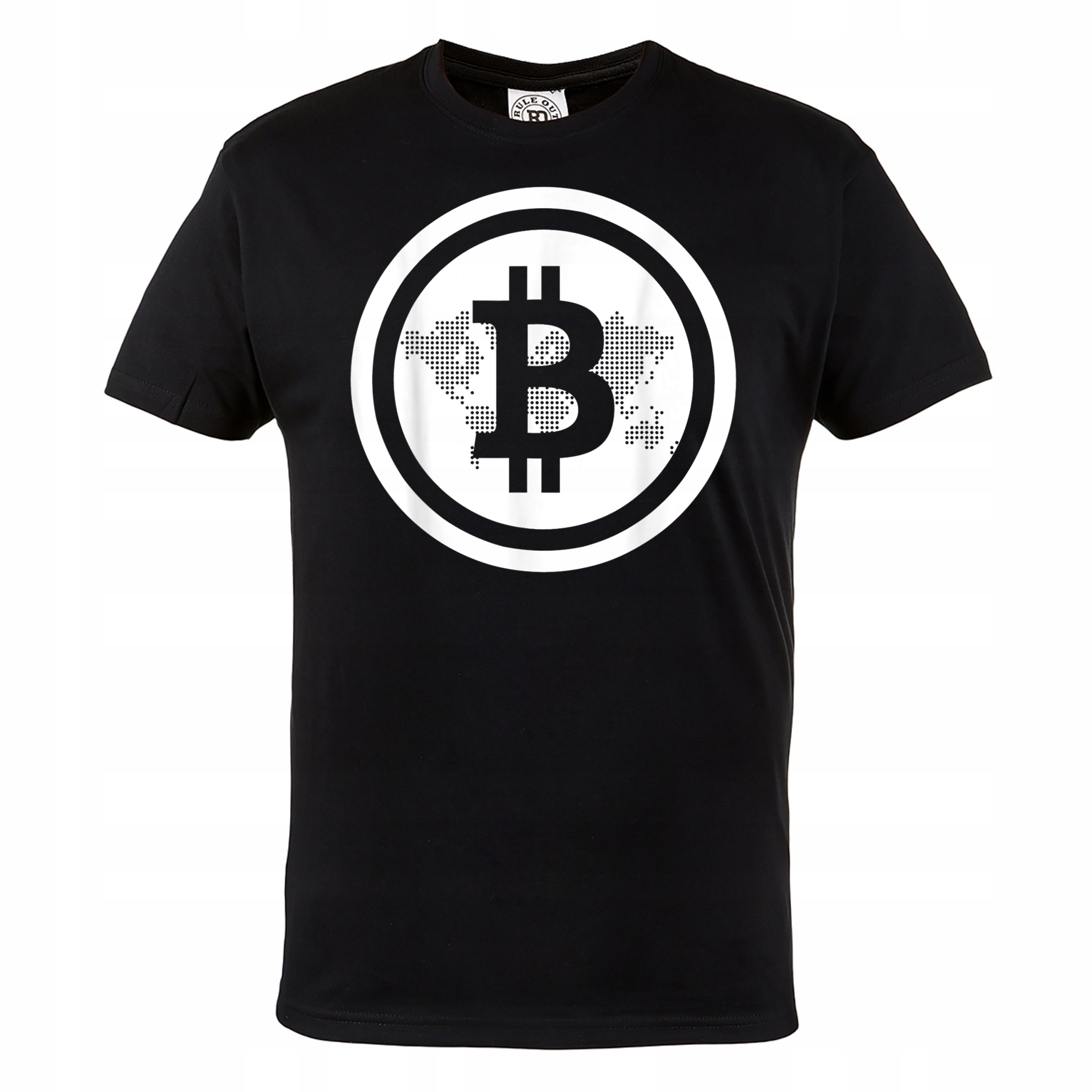 

Męska Koszulka Z Nadrukiem Bitcoin Kryptowaluty
