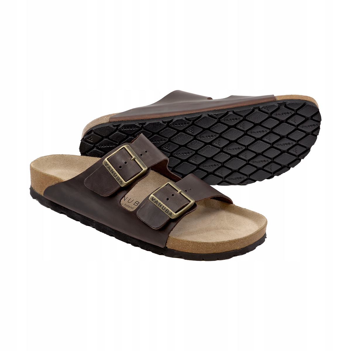 Dámské pantofle Horalské Nazouváky Olejovaná kůže Crazy Horse hnědé vel.