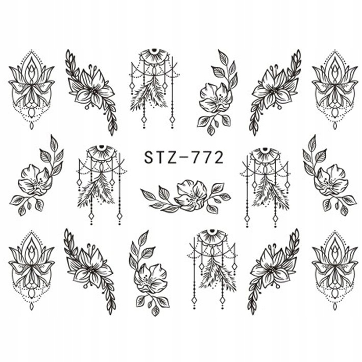 

Naklejki Wodne Do Paznokci STZ-772