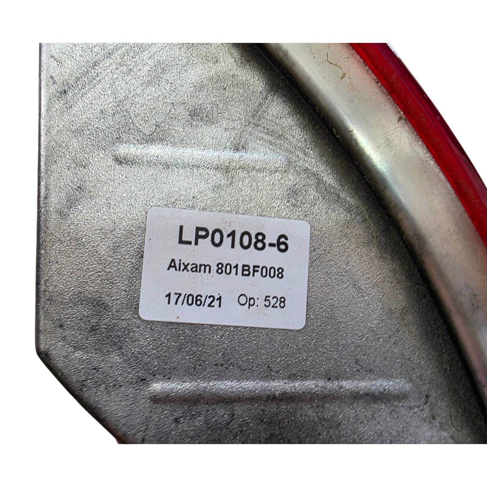light rear rear part left W fender AIXAM CROSSLINE S9 801BF008