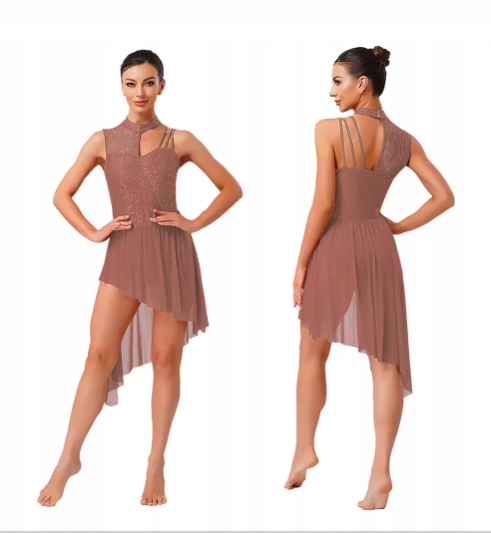 Sukienka Damska Do Tańca Do Baletu Body Strój Mokka S Tutu 2637