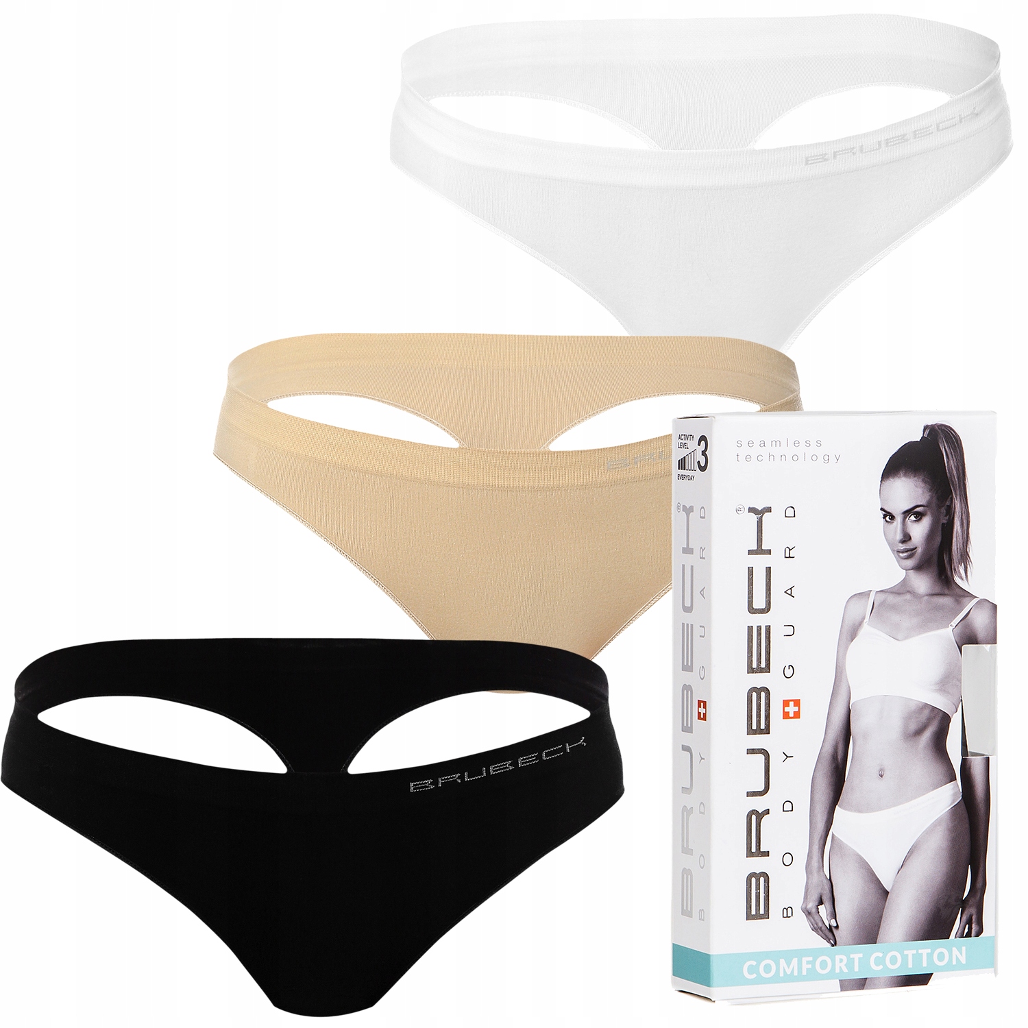 

Zestaw Stringi 3szt Brubeck Comfort Cotton XL