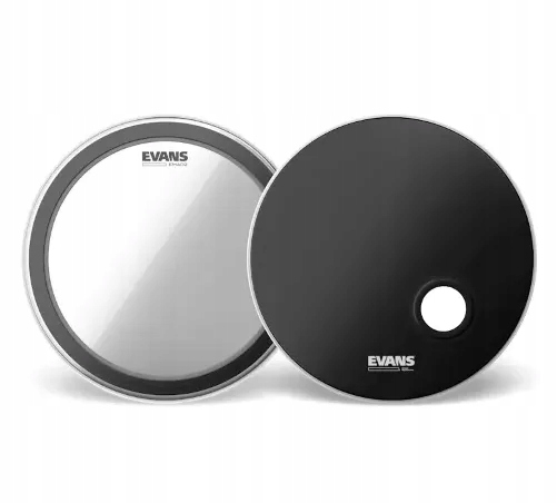 Evans Emad II Clear Emad Resonant Black 20"