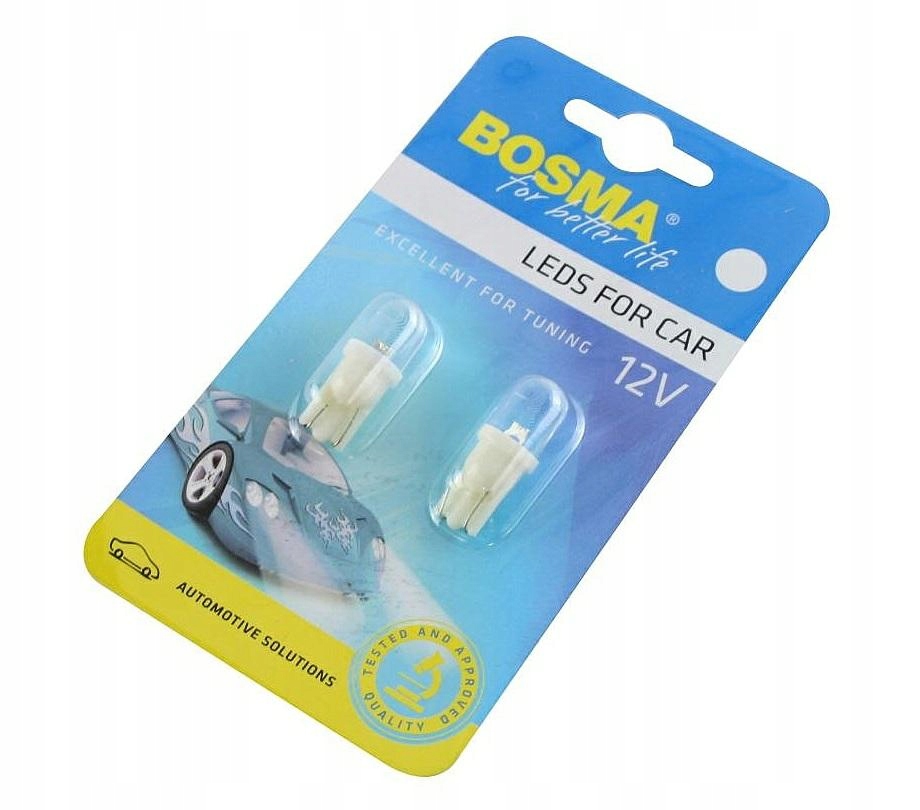 Żarówka Bosma Led 12V 1XLED T10 6000k Biała komplet- 2szt.