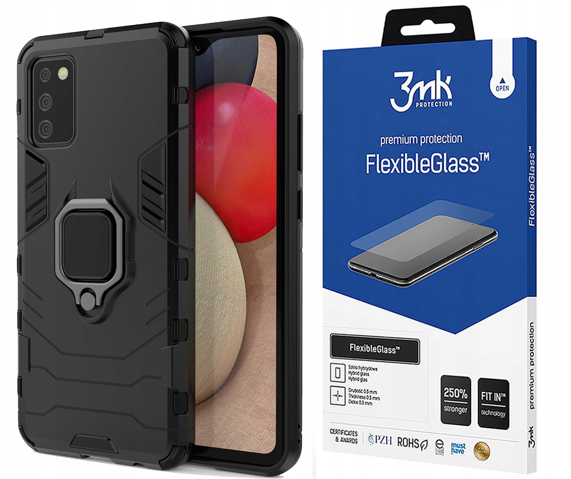 

Etui Hard Armor do Samsung Galaxy A02S + Szkło 3MK