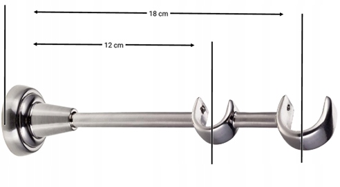 KARNISZ PODWÓJNY NOWOCZESNY KARNISZE 19 ,19 220 CM Marka inna