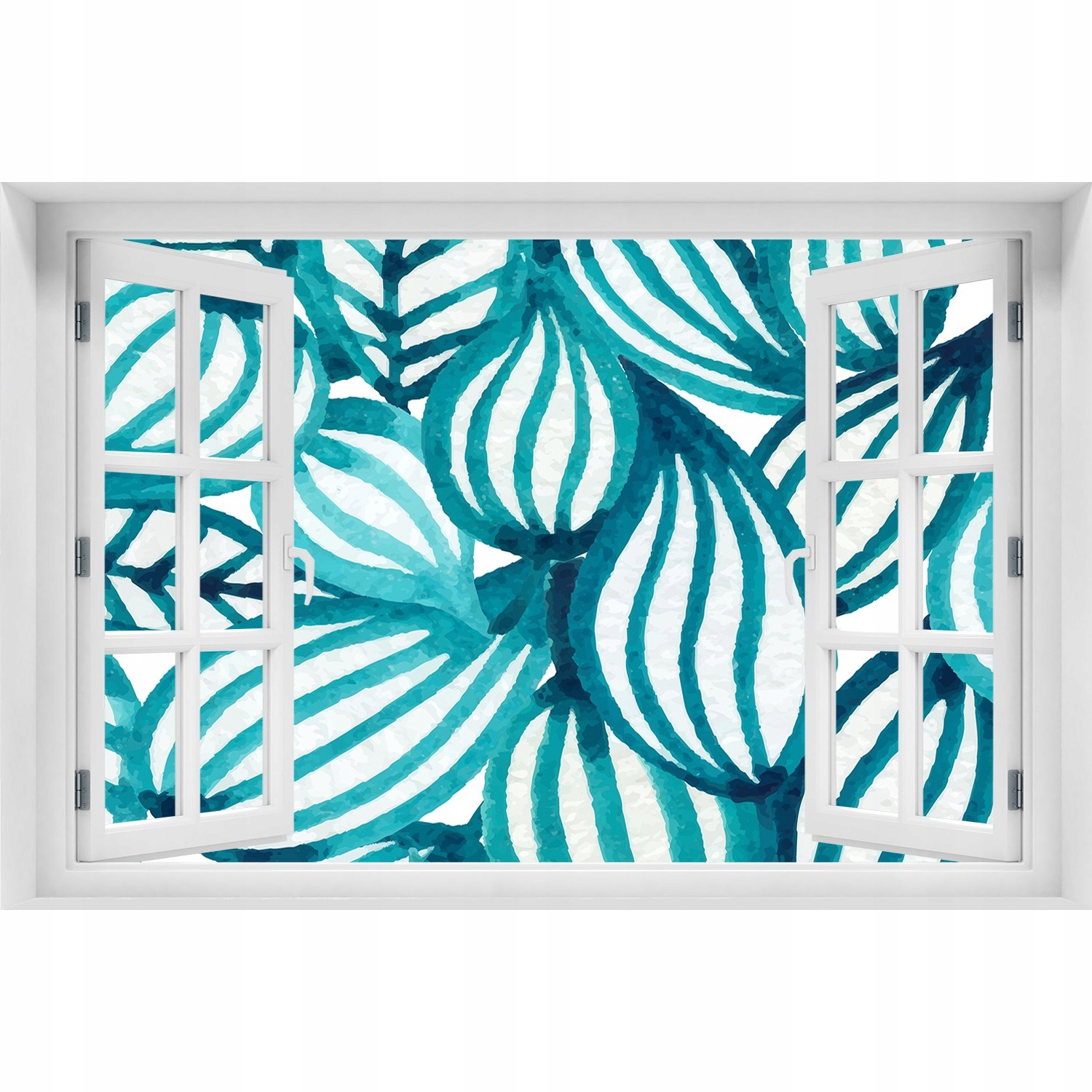 

Okleina 3D Okno Naklejka Kwiecisty wzór 120x80