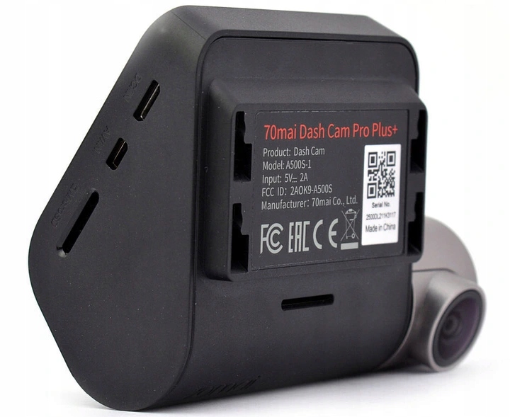 70MAI PRO Plus A500S Kamera samochodowa jezyk PL Communication GPS Wi Fi