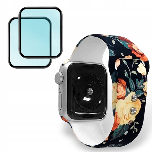 

PASEK+2x Szkło do Apple Watch 4/5/6/SE 38/40mm
