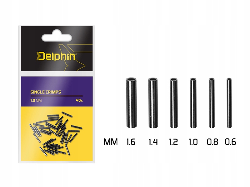 Delphin Single Crimps 40szt 1.4mm