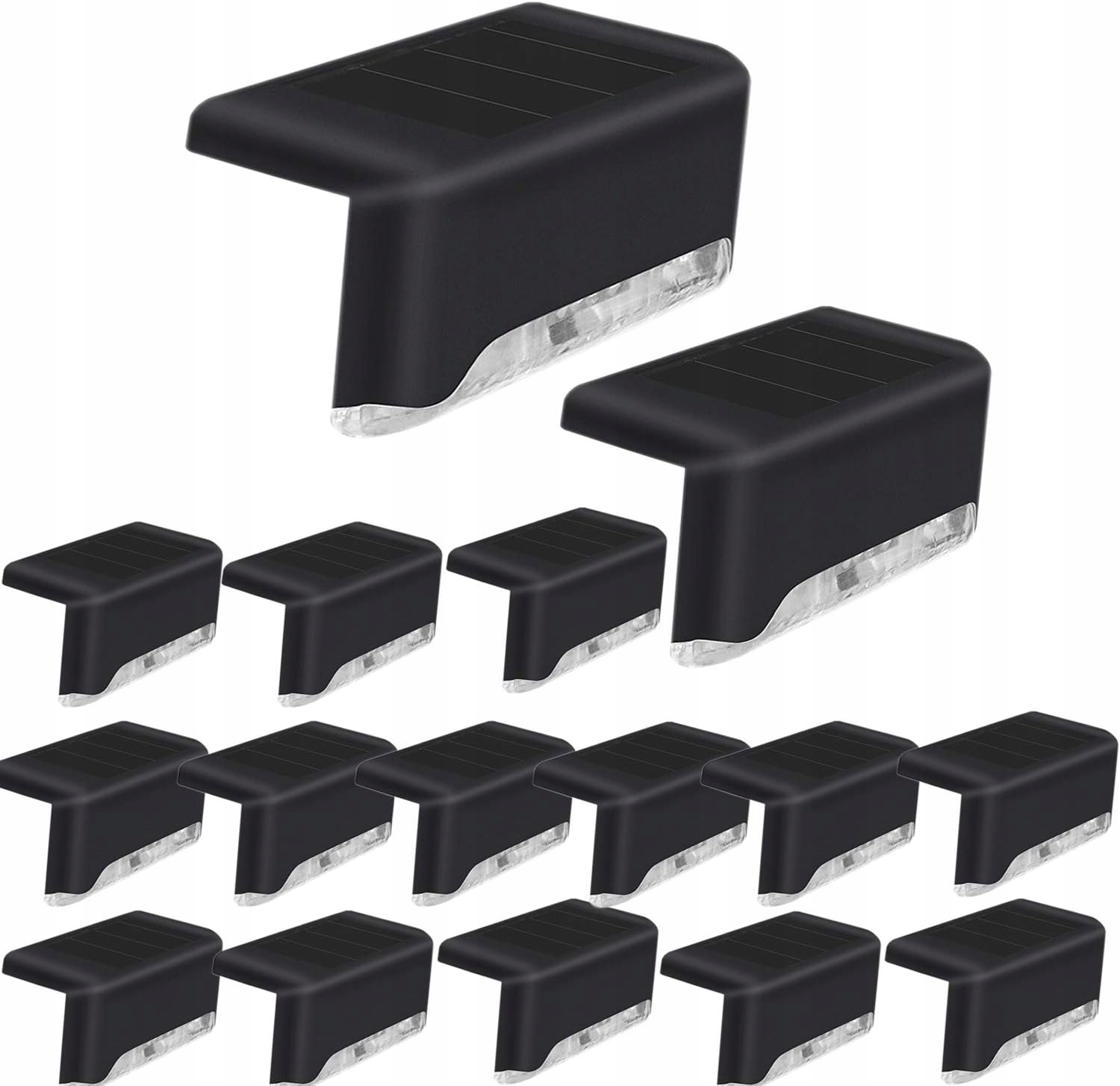 Solární lampy na terasu schodiště nástěnné Codian 16 kusů