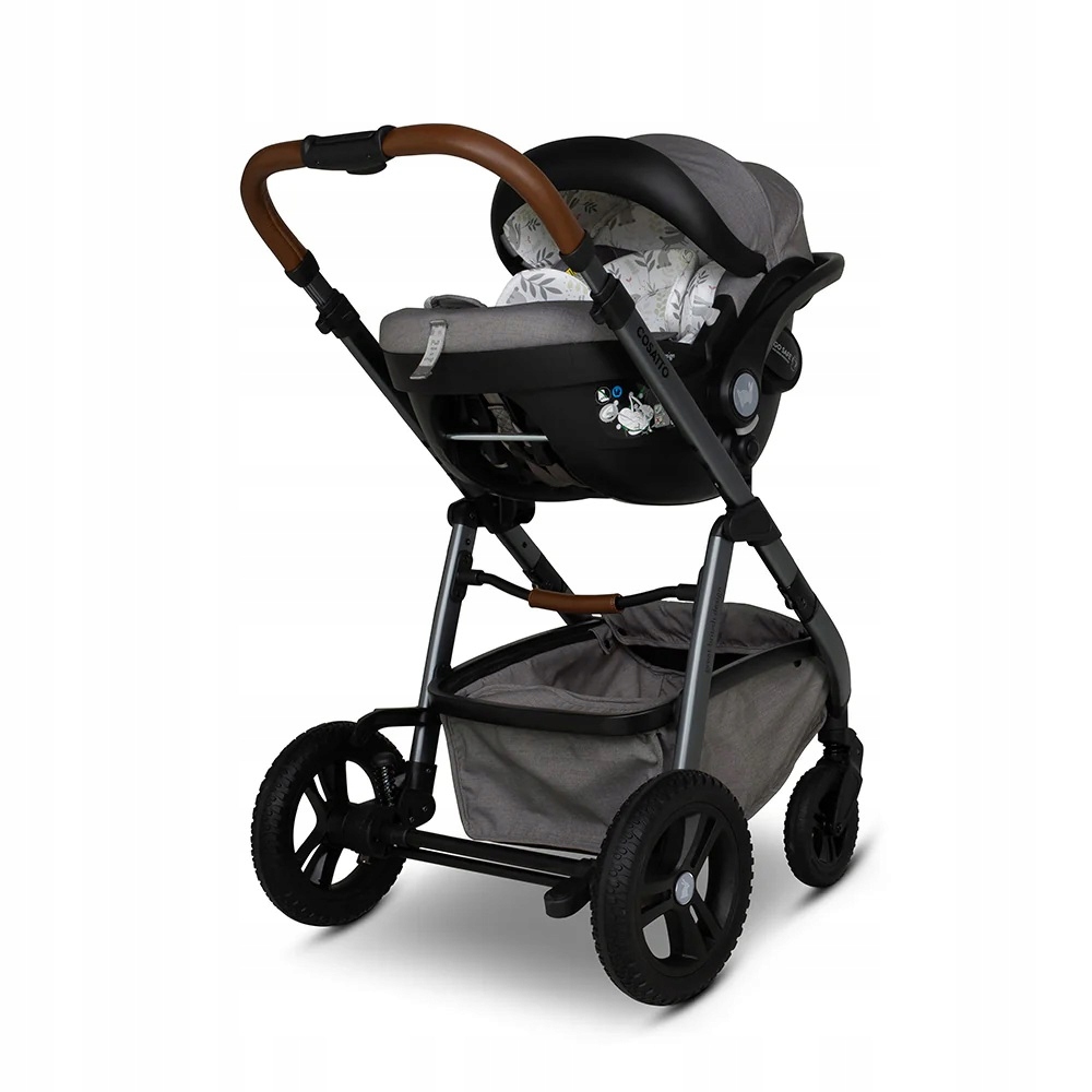 Wózek 2w1 Cosatto WOW 3 - Szary/ Króliczki/ Bobtail Stelaż Aluminiowy