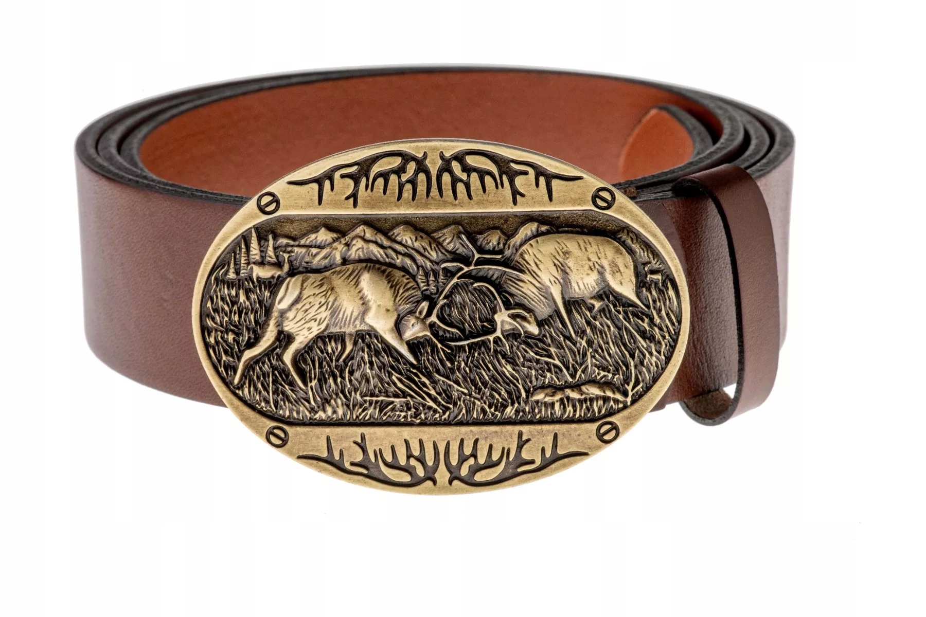 Kožený opasek Bór Hunter Elegance Rut Gold-90