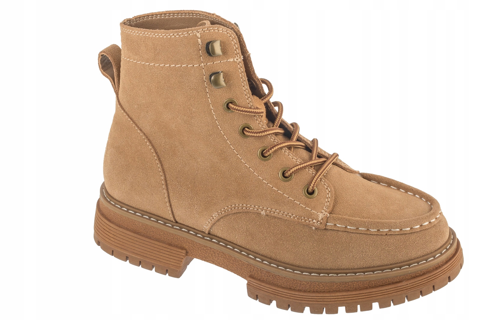 Roxy Bradie Lace Up Boots [41] Dámské trapery Nubuk Hnědé