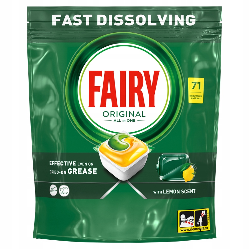 Levně Fairy Original All In One Kapsle do myčky nádobí Citron 71 ks