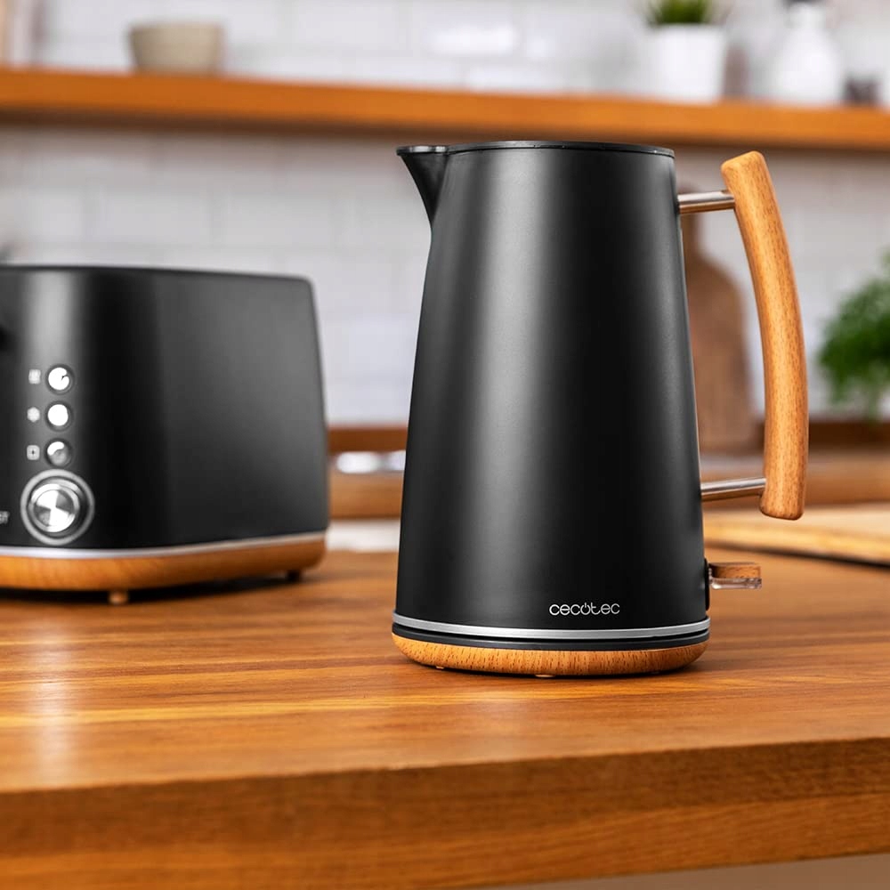 CECOTEC Czajnik Elektryczny Thermosense 400 Black Woody 1,7L 3000W — miniatura 4