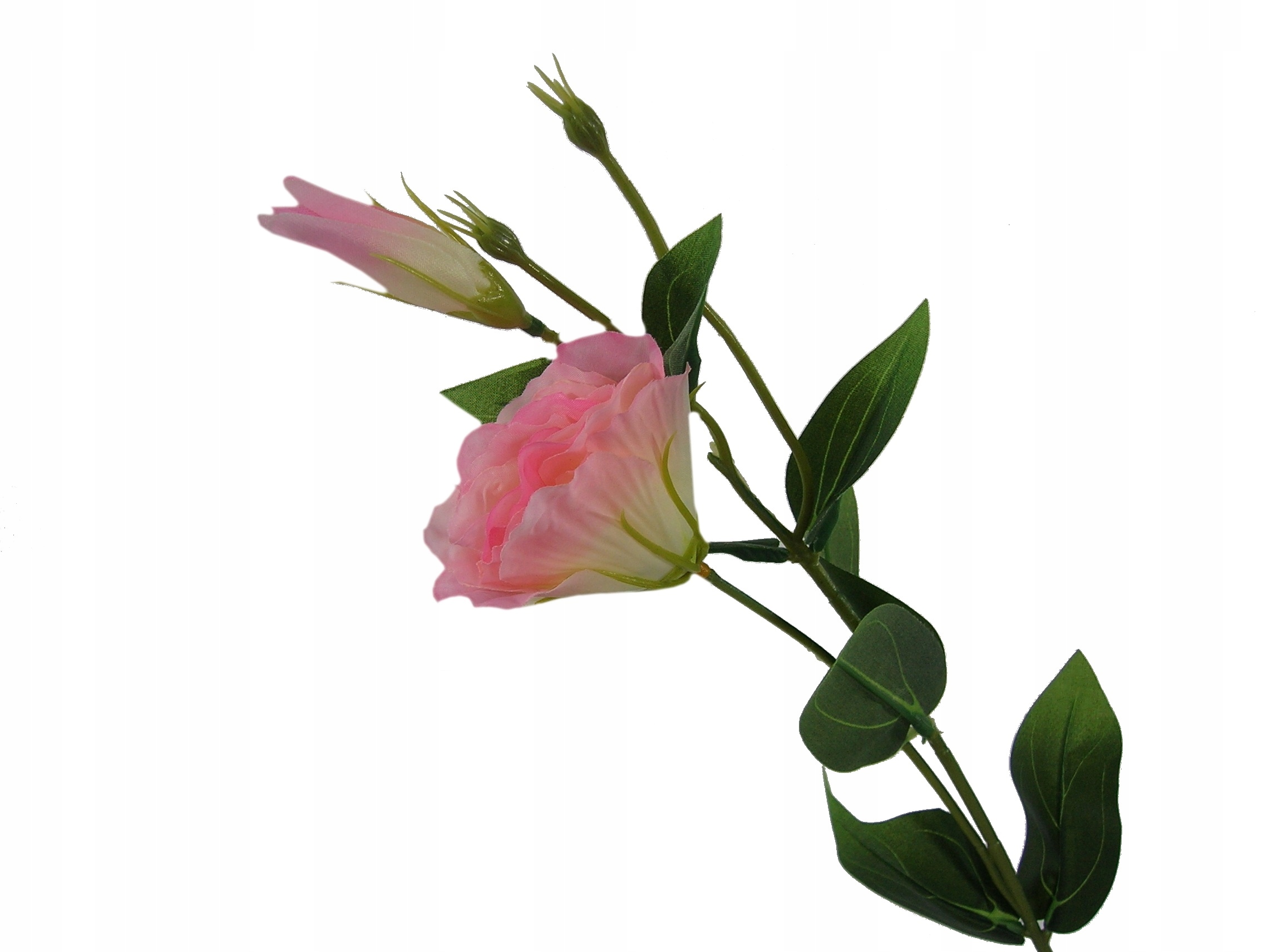 

Annpaso Sztuczna Eustoma Różowo Kremowa Gałązka