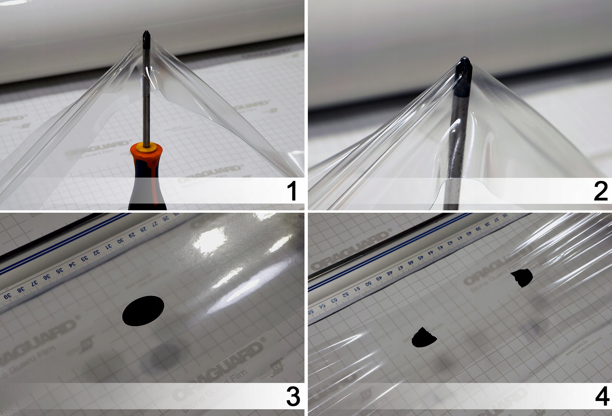 TAŚMA FOLIA Ochronna na PROGI 40mm x 1mb GRUBA PPF Kod producenta WU0095