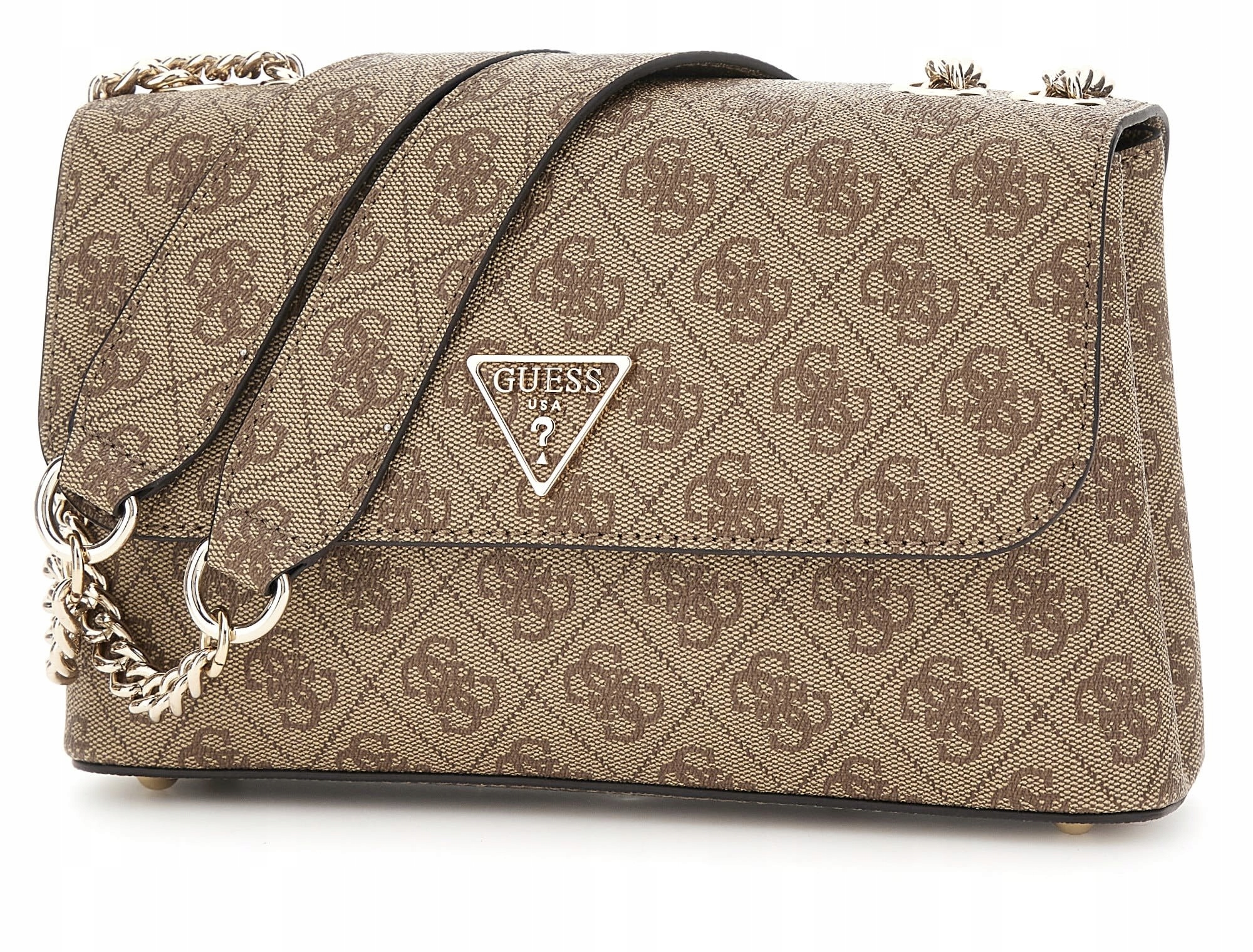 Guess Dámská Kabelka Eco Erica Cnvrtble Xbody Hnědá/latte