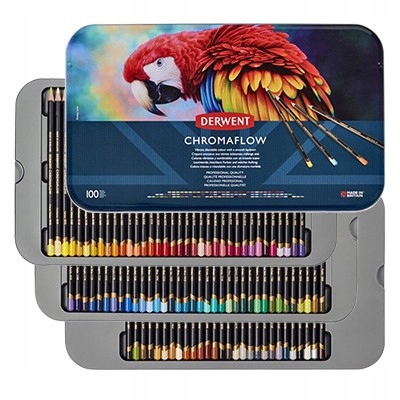 Derwent Chromaflow pastelky kreslené, 100 barev