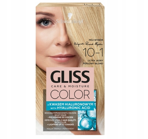 

Gliss Color Farba 10-1 Ultra Jasny Perłowy Blond