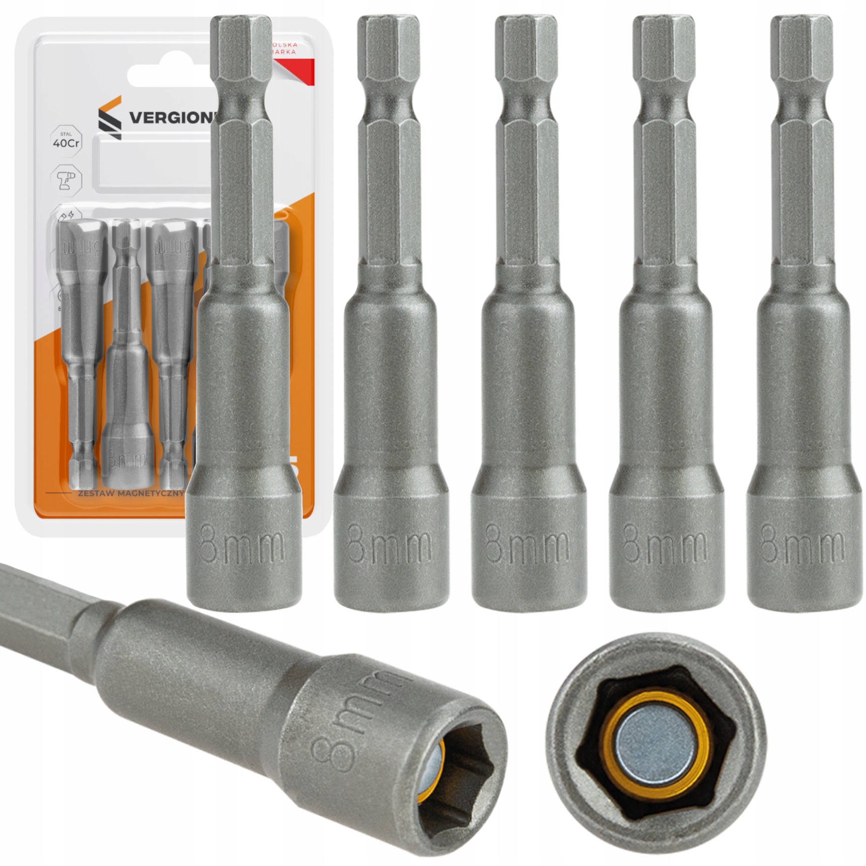 

Zestaw Nasadek Magnetycznych Do Wkrętarki 1/4'' x5