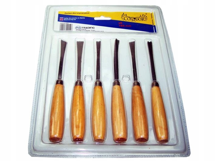 DŁUTO DŁUTA STOLARSKIE RZEŹBIARSKIE OSTRE 6 SZT Marka Condor