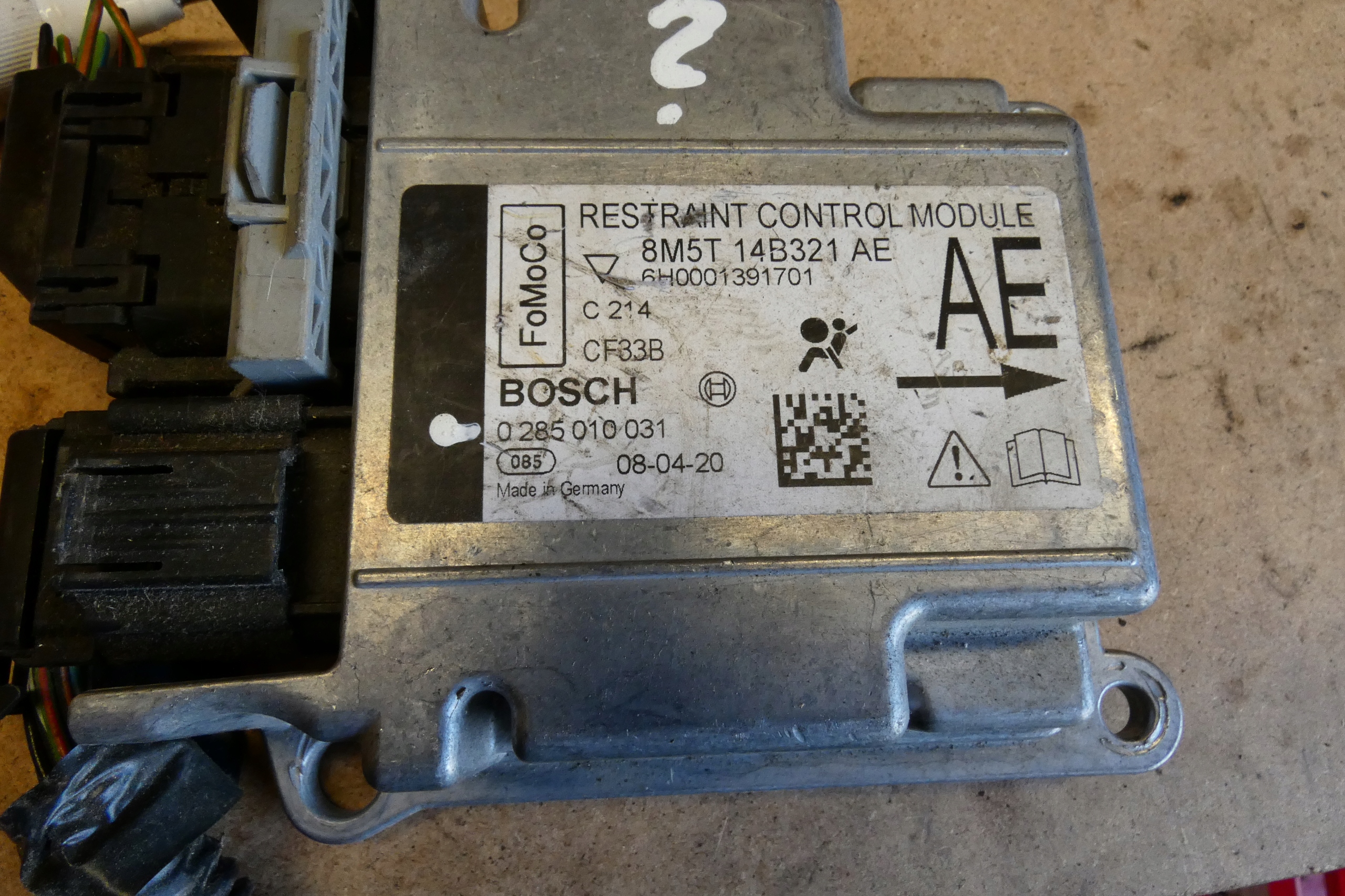 module SENSOR airbag FORD C-MAX 8M5T14B321AE 0285010031