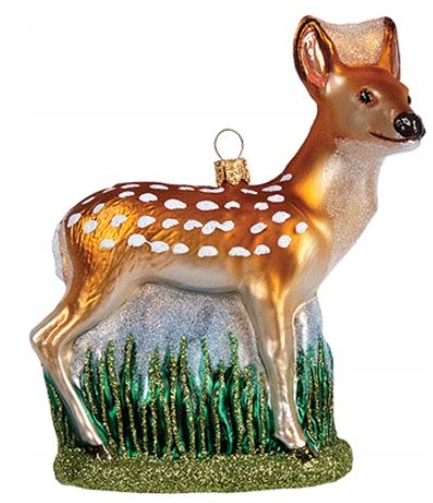 Bombka szklana ręcznie malowana Jelonek Sarenka