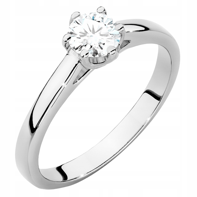 Zlatý Prstýnek pr. 585 s Briliantem 0,40 ct 14k