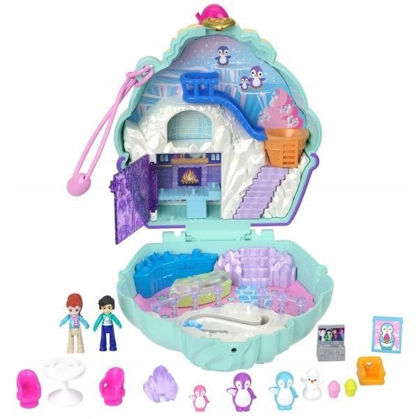 POLLY POCKET ZESTAW ŚNIEŻNY PINGWINEK HRD34