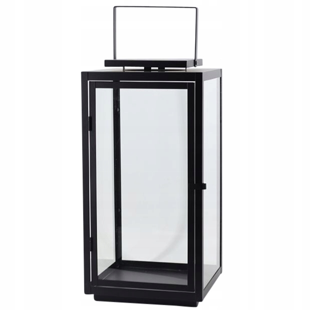 

Lampion Latarnia Czarny Wiszący Glamour 43CM