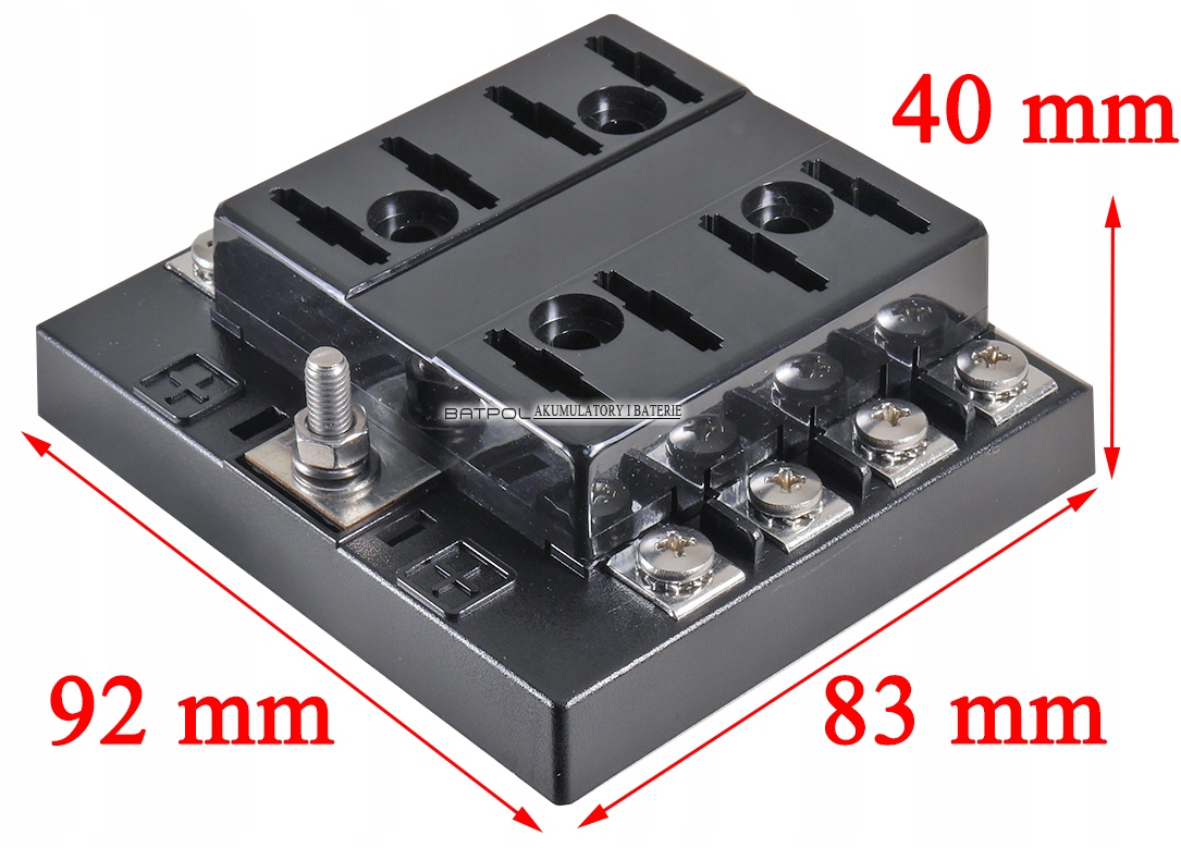 SKRZYNKA GNIAZDO PODSTAWA BEZPIECZNIKOW UNIVAL X8 Producent części Batpol