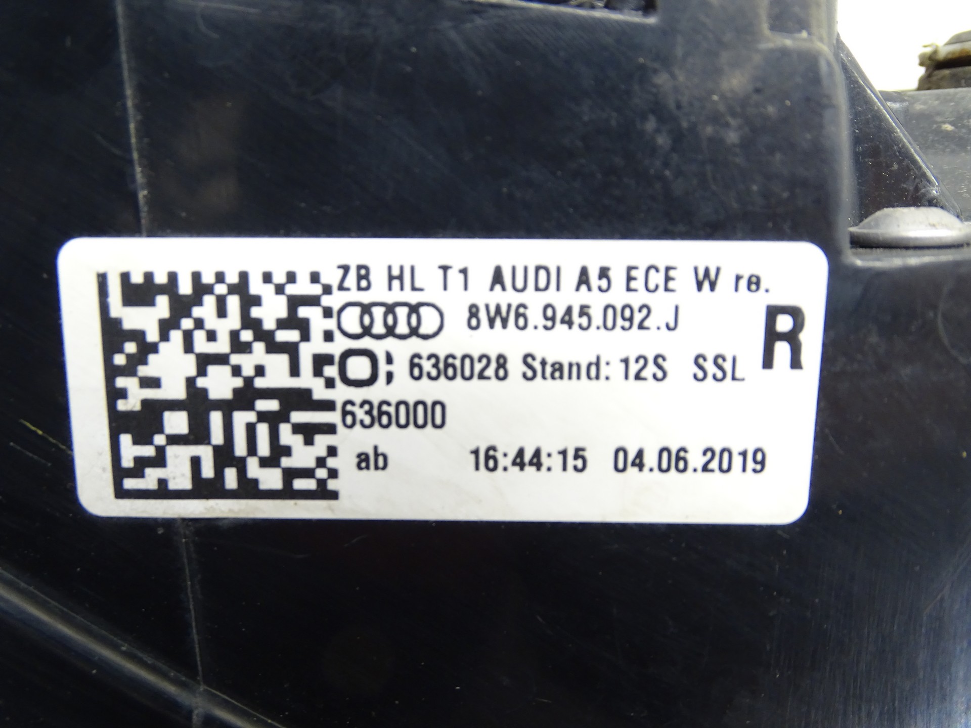 light right rear right rear part AUDI RS5 COUPE 8W6945092J
