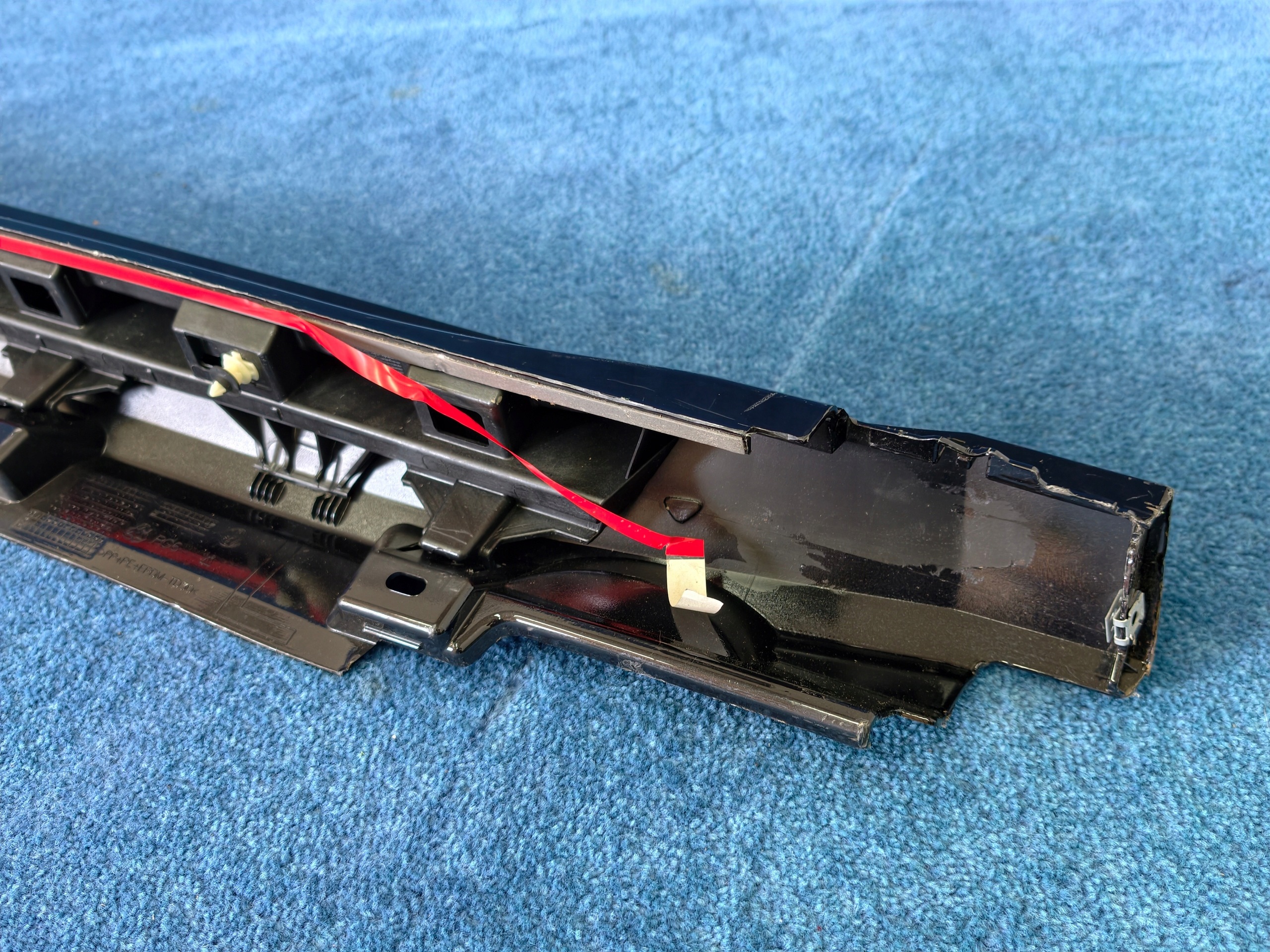 VW ARTEON moulding cap of the threshold left black original 3G8853857