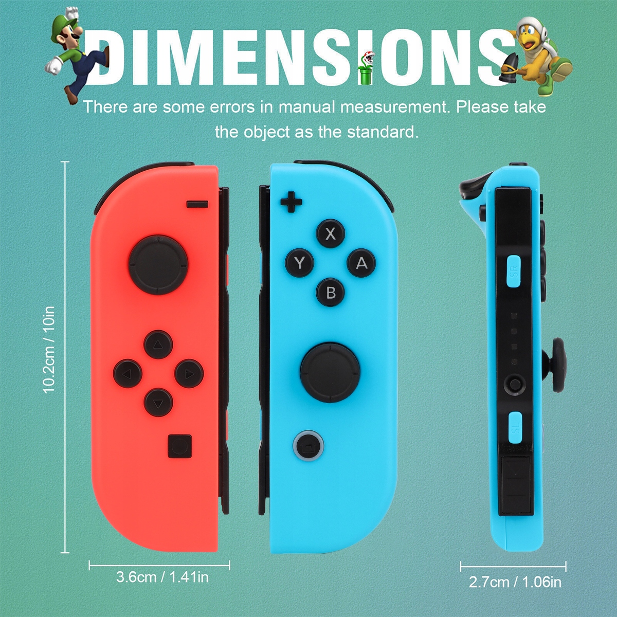 Zestaw 2er do bezprzewodowego kontrolera gier Joy-con dla Nintendo Switch/O Producent bez marki