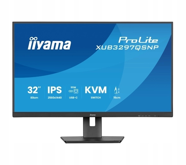 Led monitor iiyama ProLite Xub 3297 Qsnp B 1 32'' Ips 2K 100 Hz ms