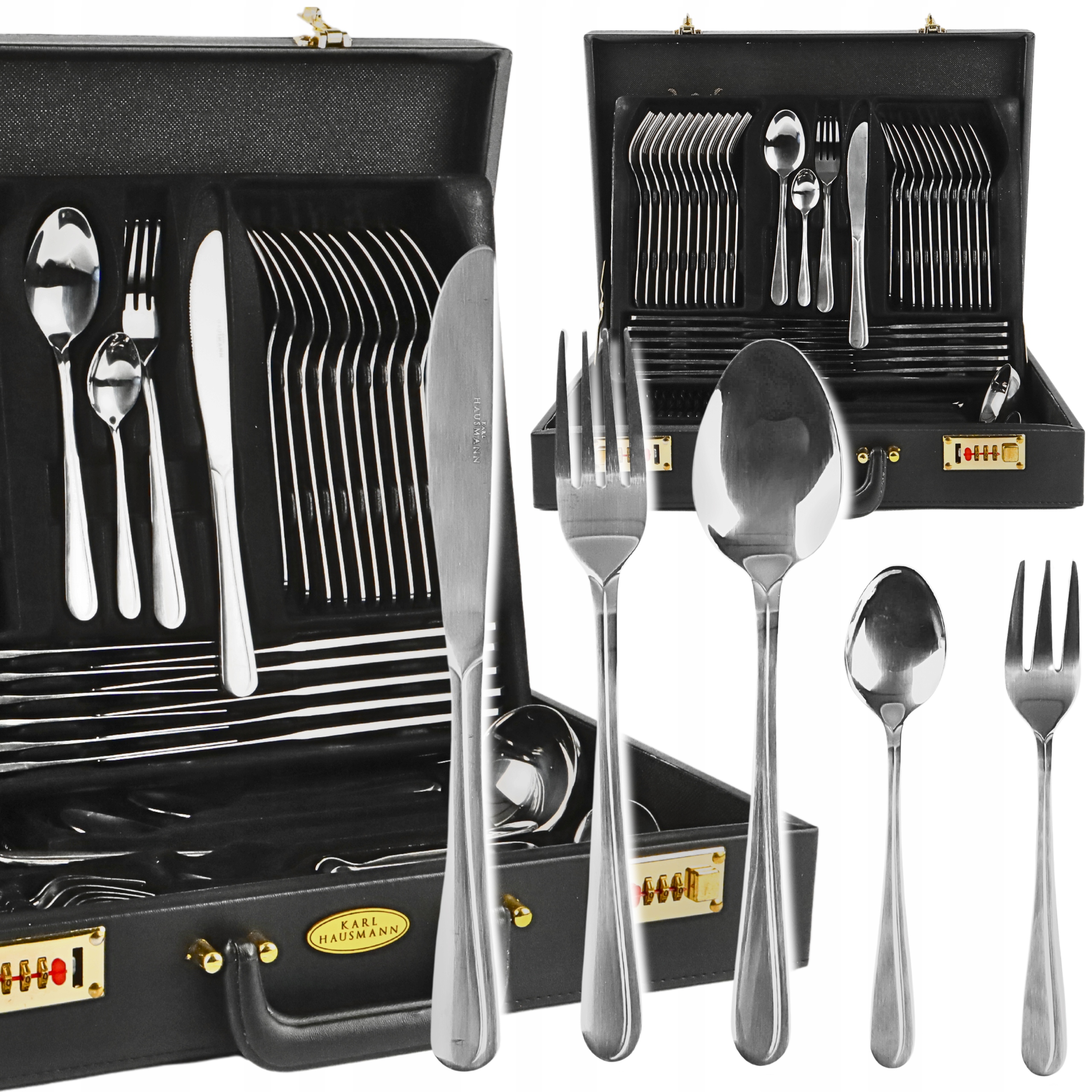 Sada Příborů V Kufríku Heidi 72 Dílná Pro 12 Osob Karl Hausmann