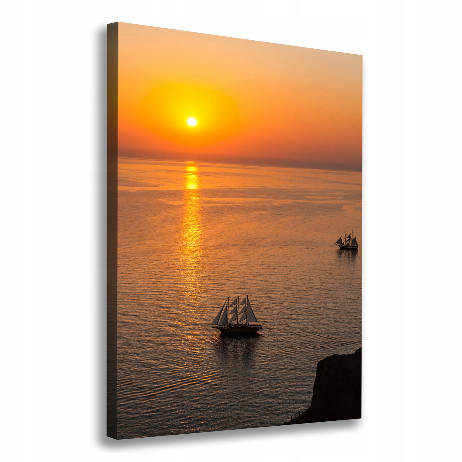 

Foto obraz na płótnie Zachód słońca morze 70x100cm