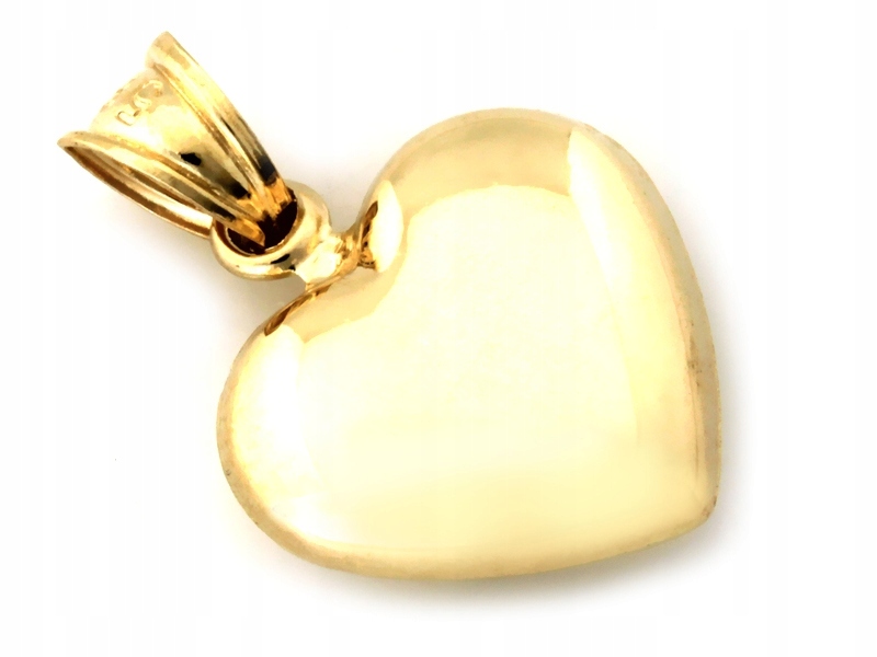 Zlatý přívěsek srdce 585 Sersuszko hladký lesklý 1.2G bez kamenů