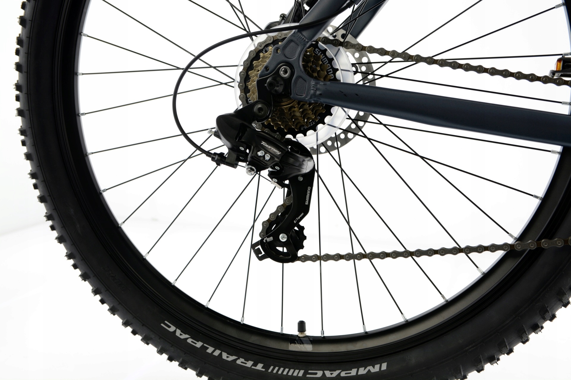 Rower MTB 29 Kands ENERGY 700 hydraulika grafit-czerwony R17 2024 Hamulce tarczowe hydrauliczne