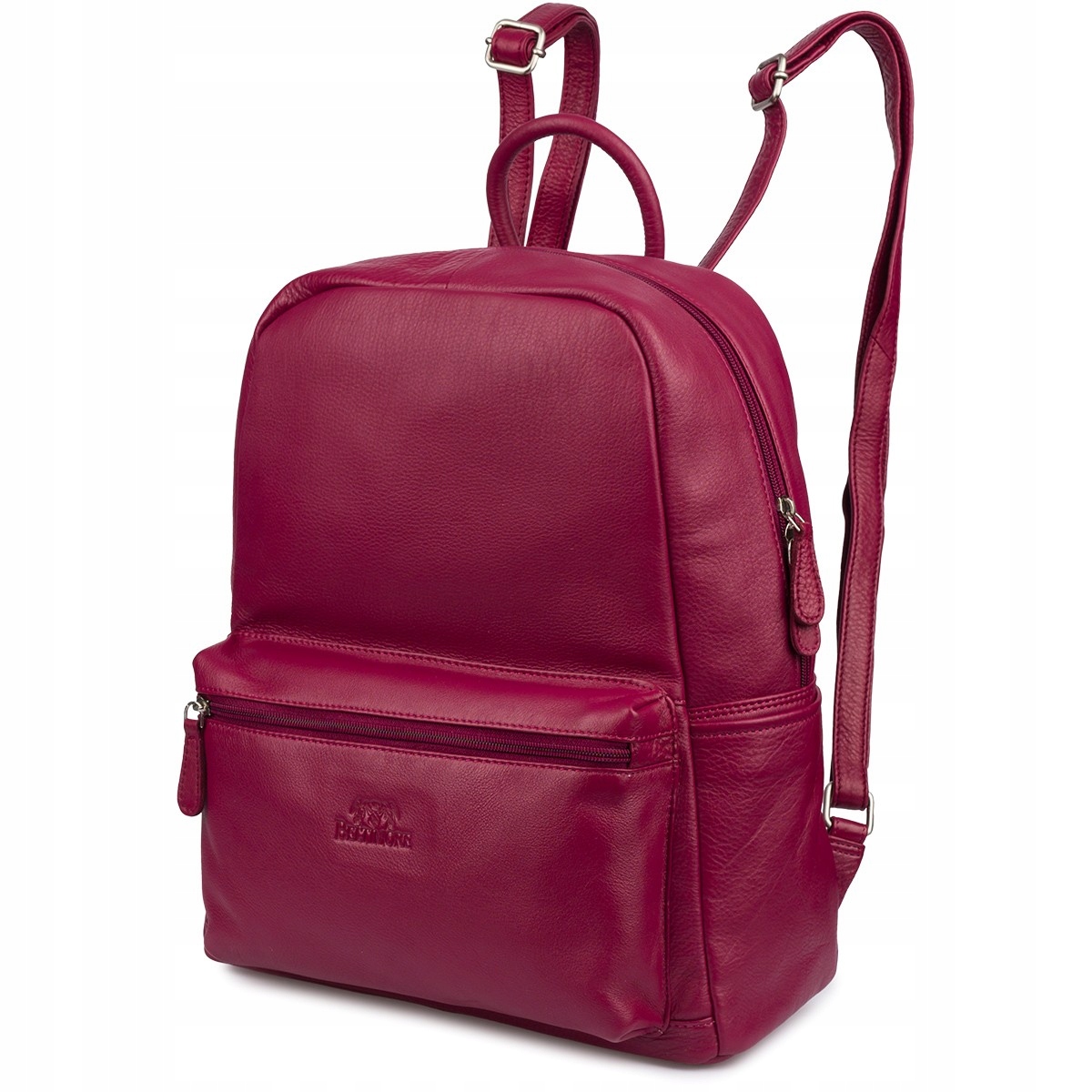 Batoh, elegantní, velká italská kůže, vínová barva Beltimore P16