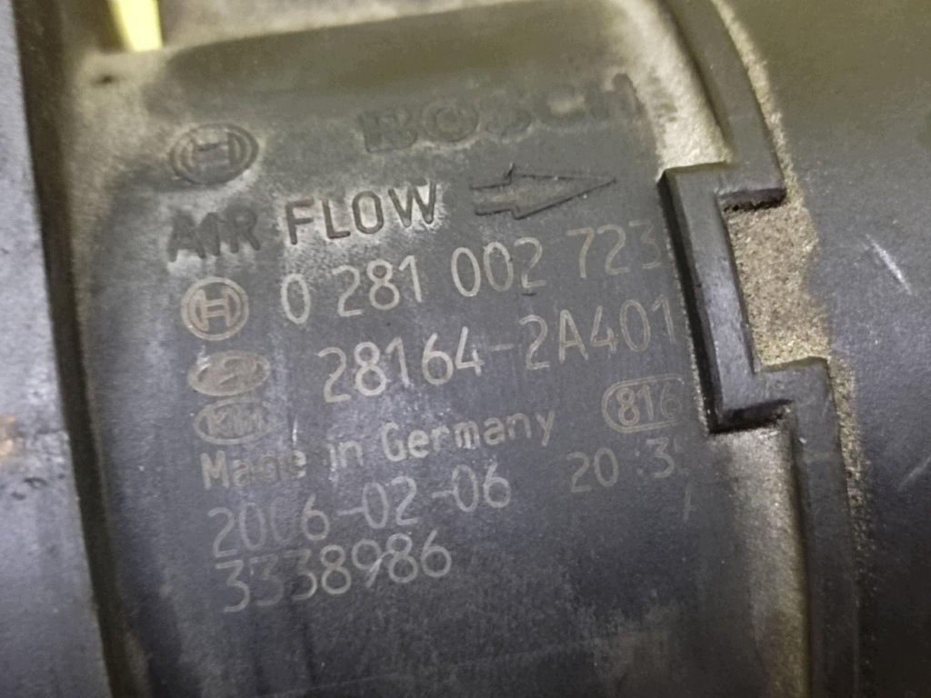 HYUNDAI GETZ 1.5 CRDI flow meter 0281002723