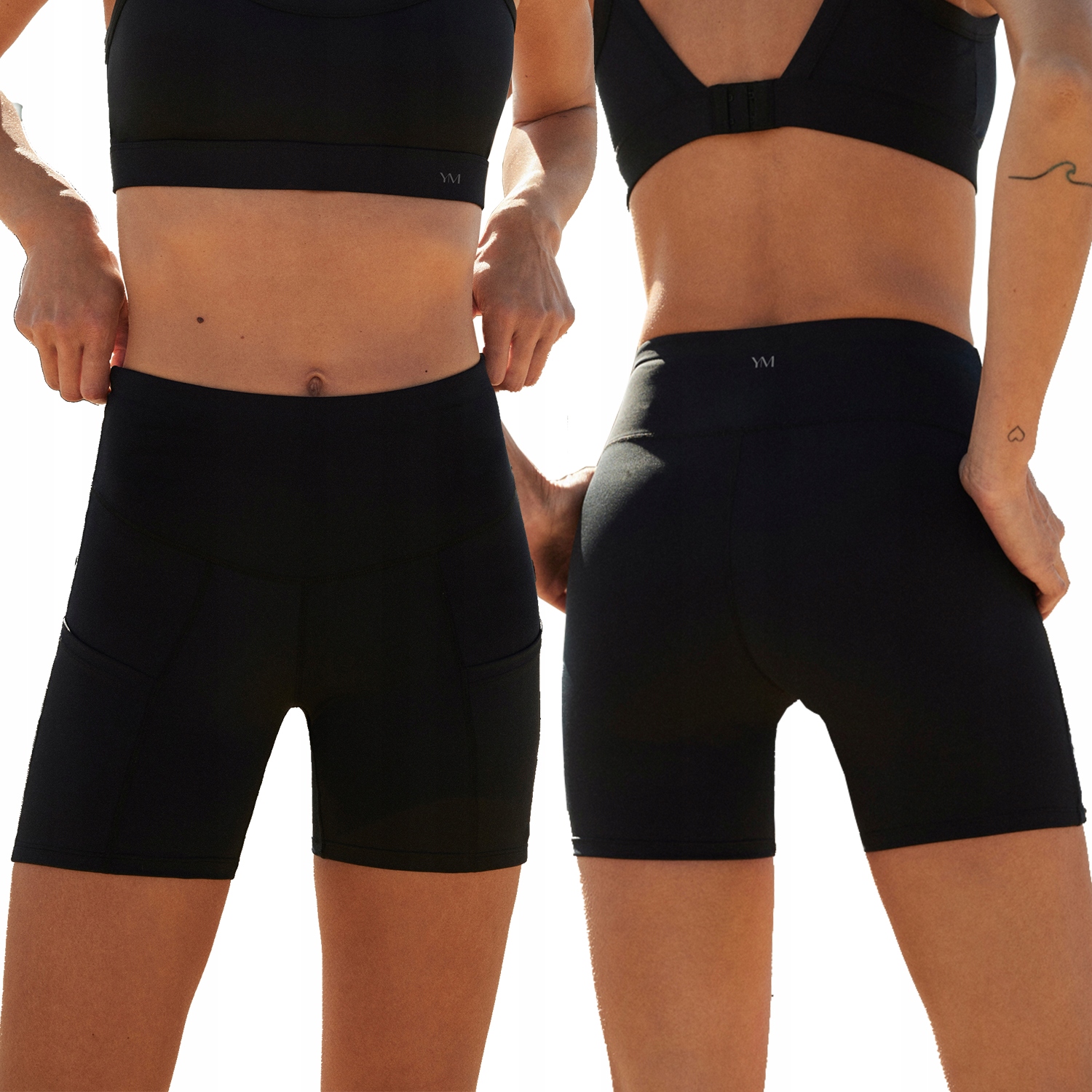 Ysabel Mora 70844 černé kraťasy krátké pohodlné cyklistické XL Legíny