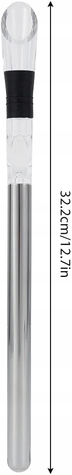 SCHŁADZACZ DO WINA Z NALEWAKIEM I AREATOREM 3 S 1 DŁ. 32CM Stan opakowania oryginalne