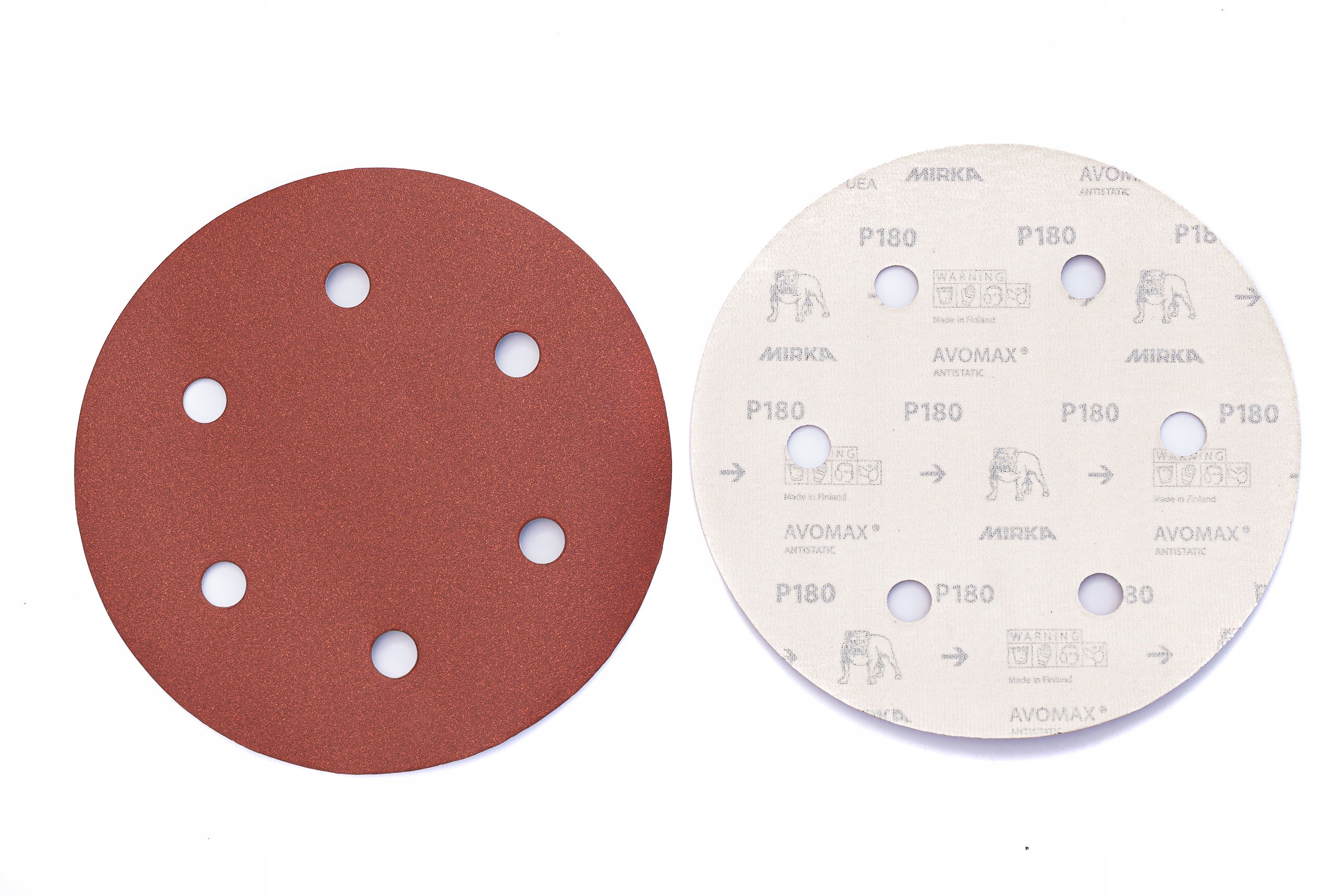 Krążek ścierny rzep Mirka 225 mm 6 otworów