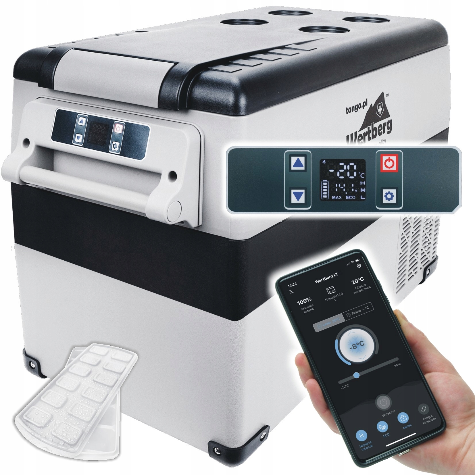 

45 L lodówka zamrażarka -20°C 12/24|230V bluetooth