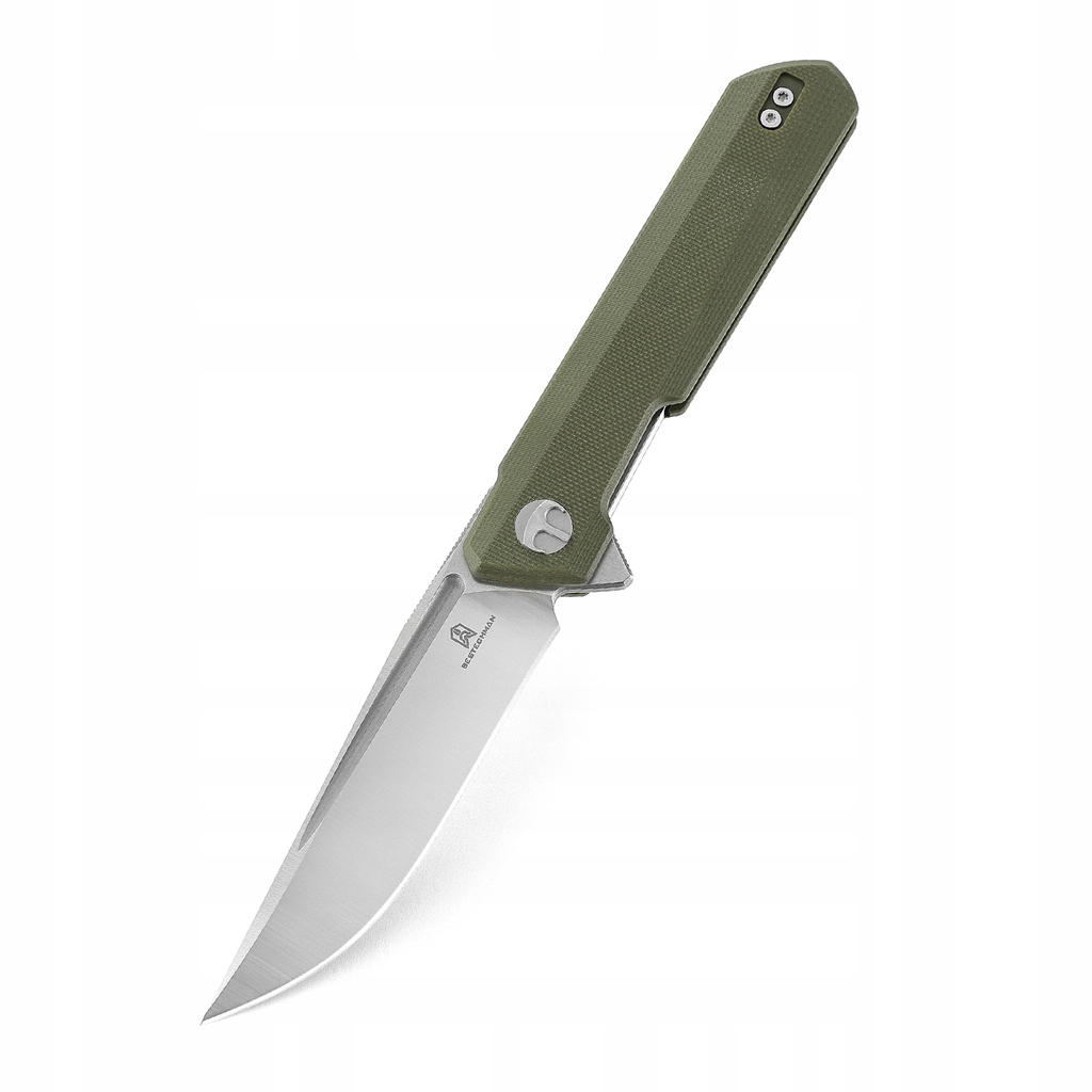 Nůž Bestechman Dundee Liner Lock Stonewash Satin D2 Green G10