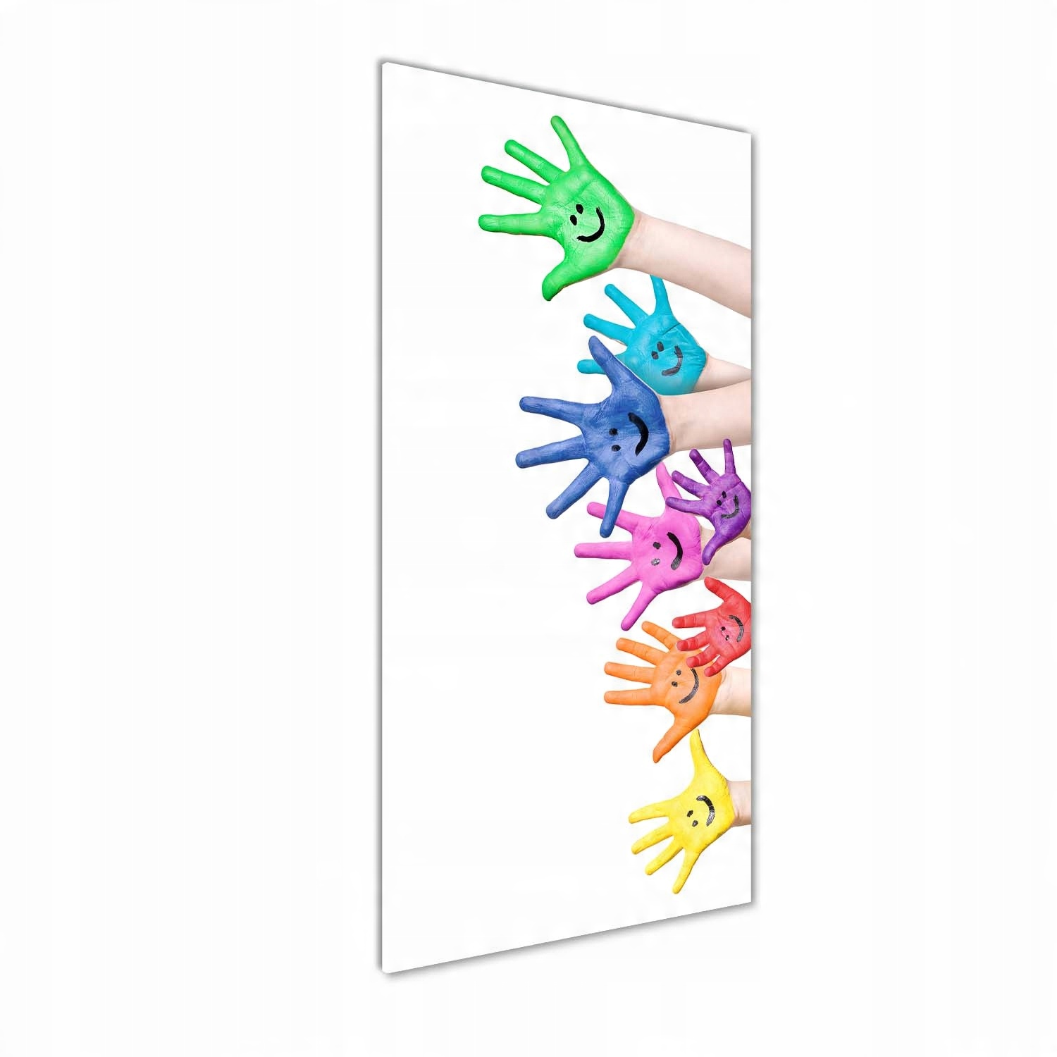 

Foto-obraz na szkle Pomalowane dłonie 50x125 cm