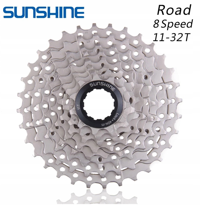 

Kaseta Sunshine 8 rzędów 11-32 Romet Rambler R6.3